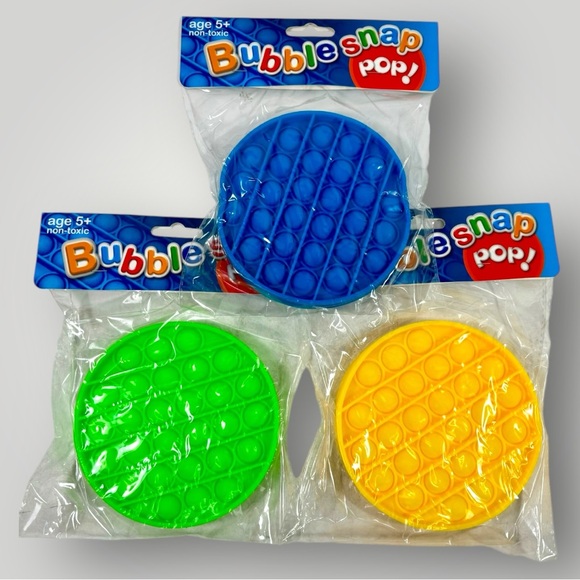 Bubble Snap Pop! Lot of 8! 3 Rounds, 3 Unicorns, 1 Dinosaurs & 1 Unicorn head. - Picture 3 of 5